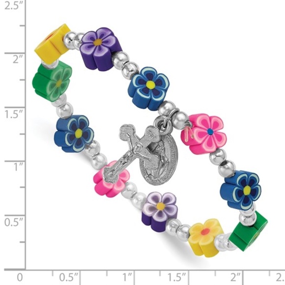 Rosary Bracelet Miraculous Medal and Crucifix - Picture 4 of 4